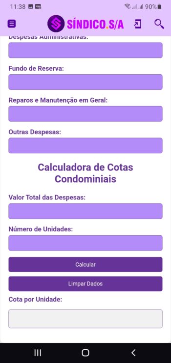Calculadora de cotas - parte 2